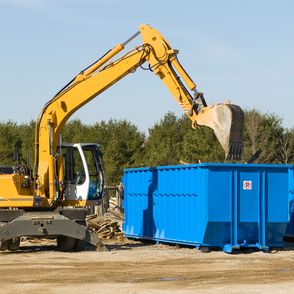 what size residential dumpster rentals are available in Parkway